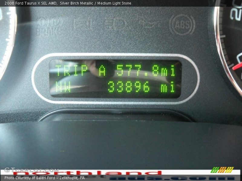Silver Birch Metallic / Medium Light Stone 2008 Ford Taurus X SEL AWD