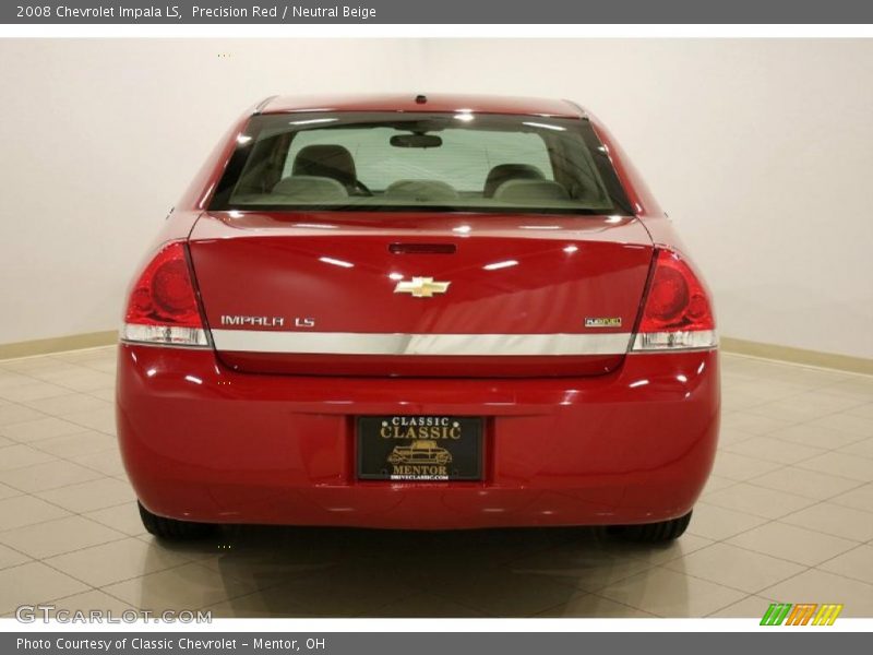 Precision Red / Neutral Beige 2008 Chevrolet Impala LS