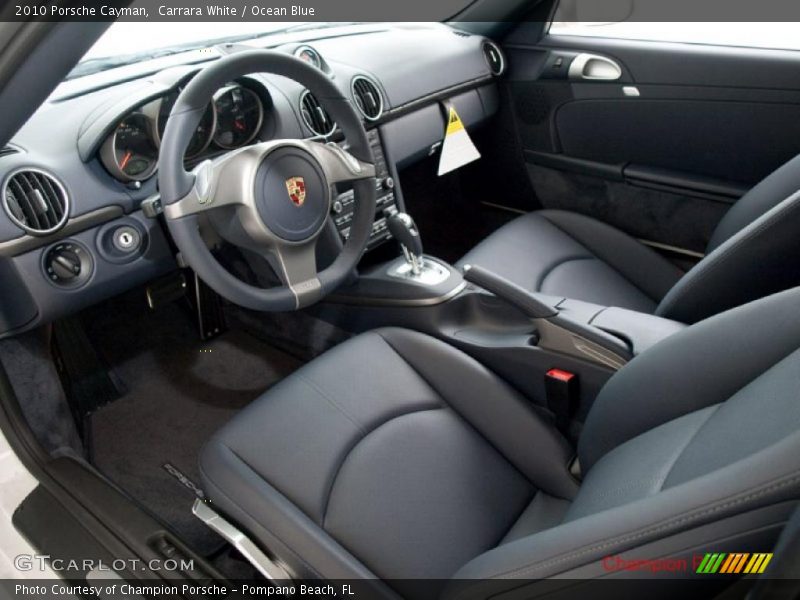 Carrara White / Ocean Blue 2010 Porsche Cayman
