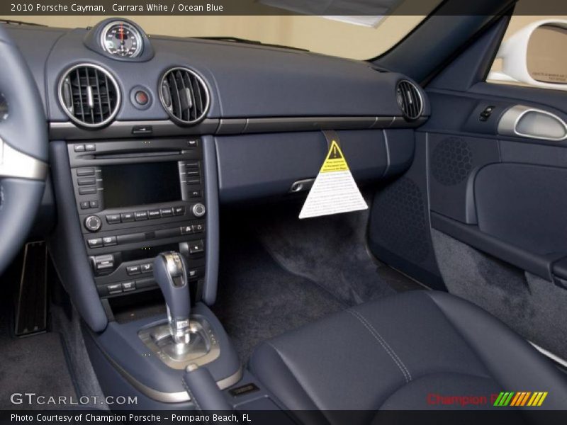 Carrara White / Ocean Blue 2010 Porsche Cayman