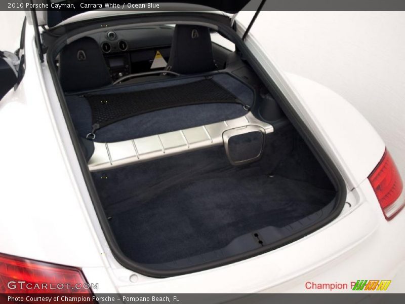 Carrara White / Ocean Blue 2010 Porsche Cayman