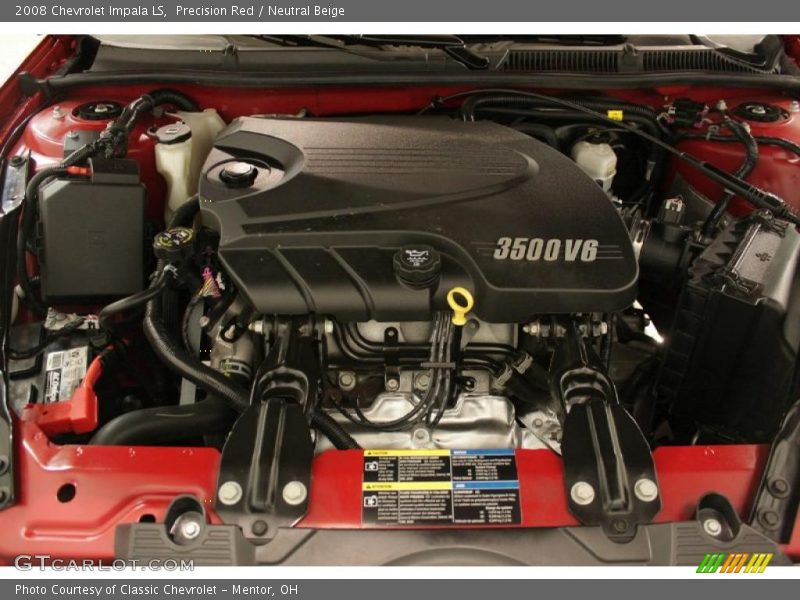 Precision Red / Neutral Beige 2008 Chevrolet Impala LS