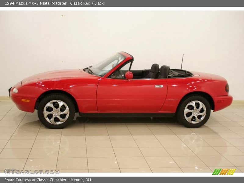 Classic Red / Black 1994 Mazda MX-5 Miata Roadster