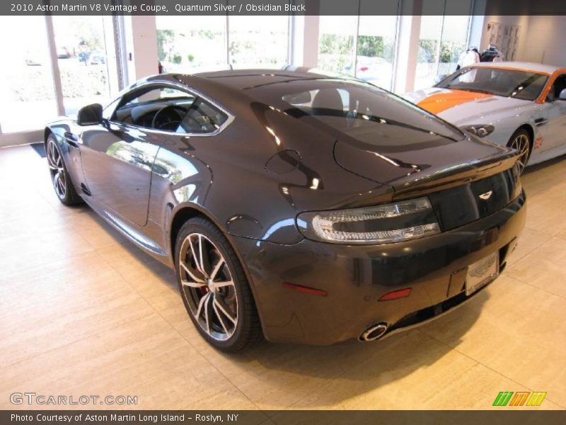 Quantum Silver / Obsidian Black 2010 Aston Martin V8 Vantage Coupe