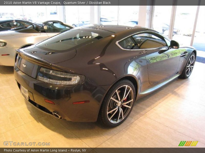 Quantum Silver / Obsidian Black 2010 Aston Martin V8 Vantage Coupe