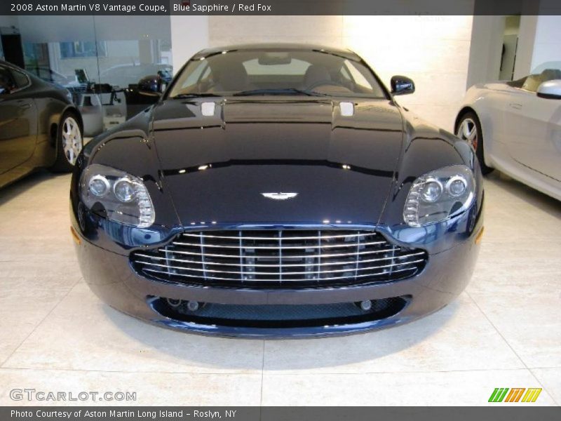 Blue Sapphire / Red Fox 2008 Aston Martin V8 Vantage Coupe