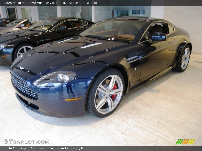 Blue Sapphire / Red Fox 2008 Aston Martin V8 Vantage Coupe