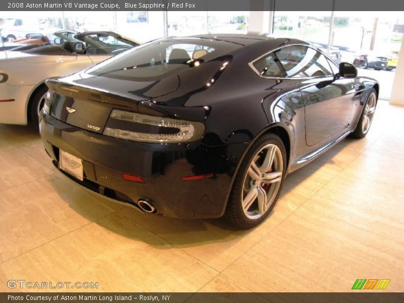 Blue Sapphire / Red Fox 2008 Aston Martin V8 Vantage Coupe
