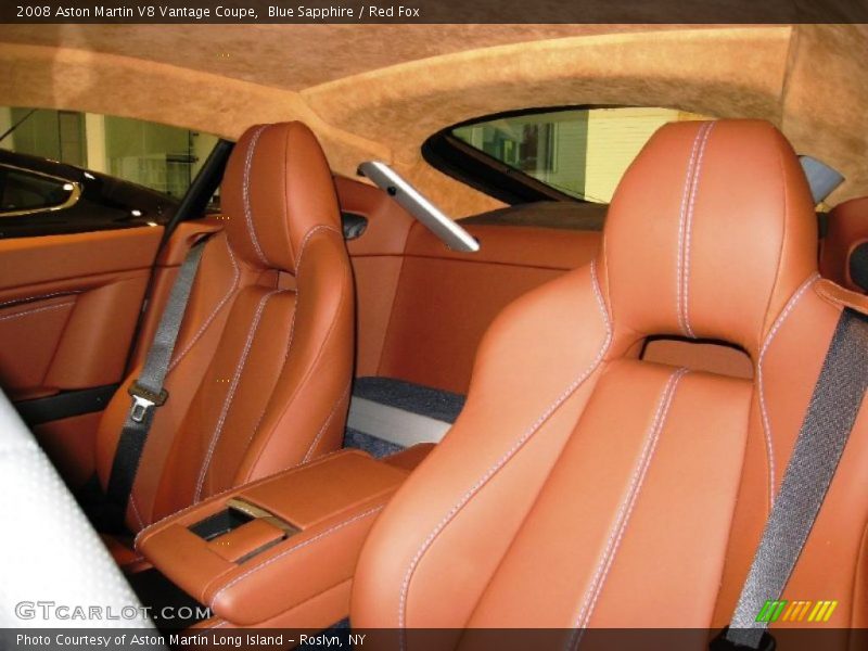 Blue Sapphire / Red Fox 2008 Aston Martin V8 Vantage Coupe