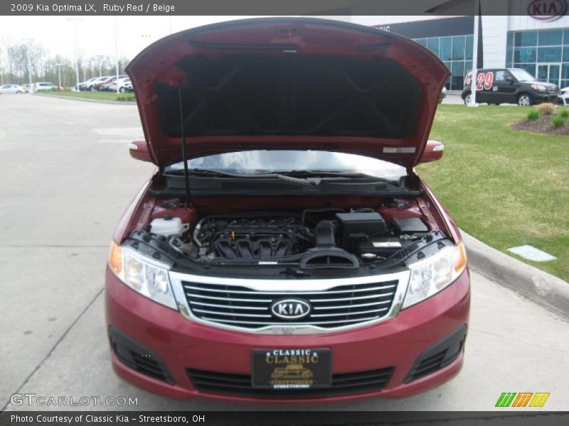 Ruby Red / Beige 2009 Kia Optima LX