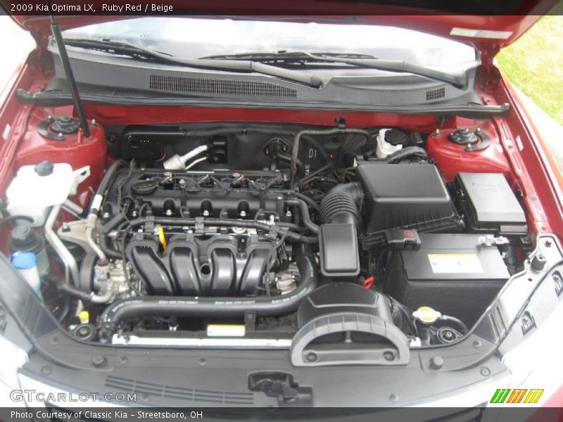Ruby Red / Beige 2009 Kia Optima LX