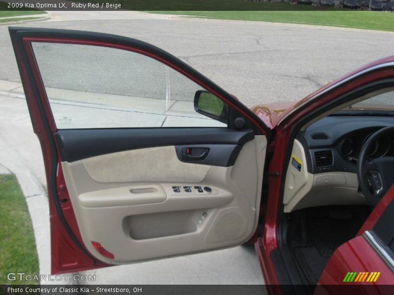 Ruby Red / Beige 2009 Kia Optima LX
