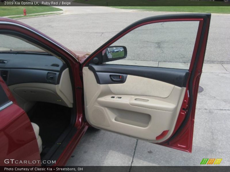 Ruby Red / Beige 2009 Kia Optima LX