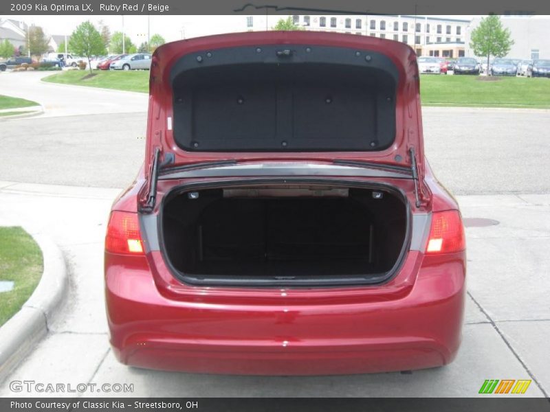 Ruby Red / Beige 2009 Kia Optima LX