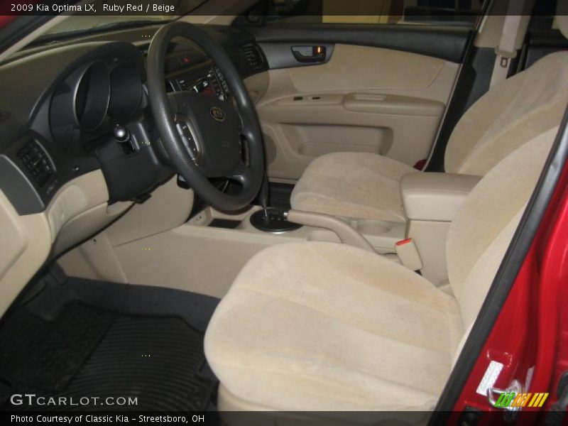 Ruby Red / Beige 2009 Kia Optima LX