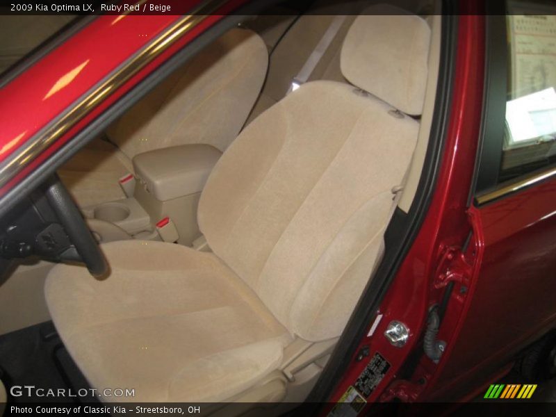 Ruby Red / Beige 2009 Kia Optima LX