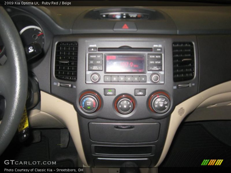 Ruby Red / Beige 2009 Kia Optima LX