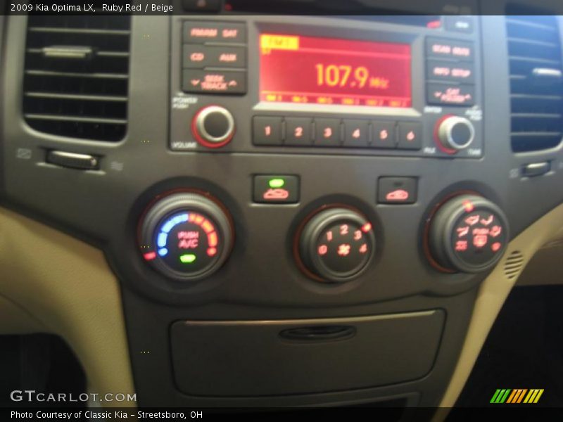 Ruby Red / Beige 2009 Kia Optima LX
