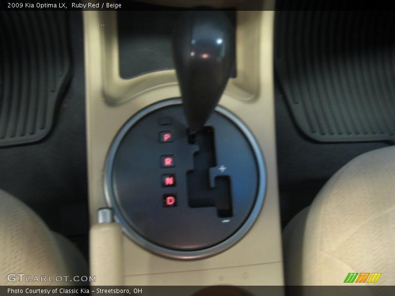 Ruby Red / Beige 2009 Kia Optima LX