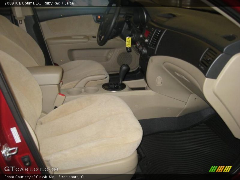 Ruby Red / Beige 2009 Kia Optima LX