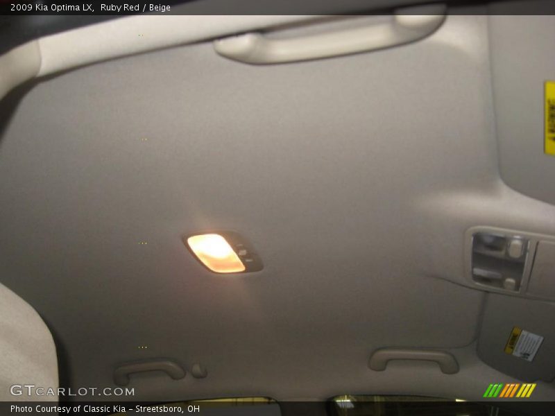 Ruby Red / Beige 2009 Kia Optima LX