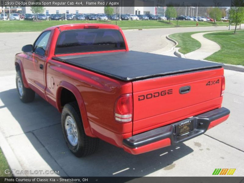 Flame Red / Agate 1999 Dodge Dakota Sport Regular Cab 4x4