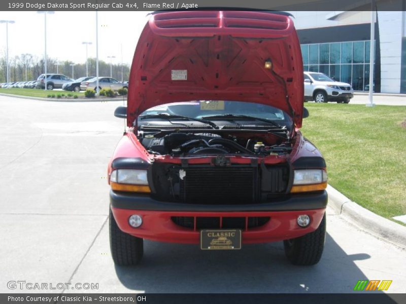 Flame Red / Agate 1999 Dodge Dakota Sport Regular Cab 4x4