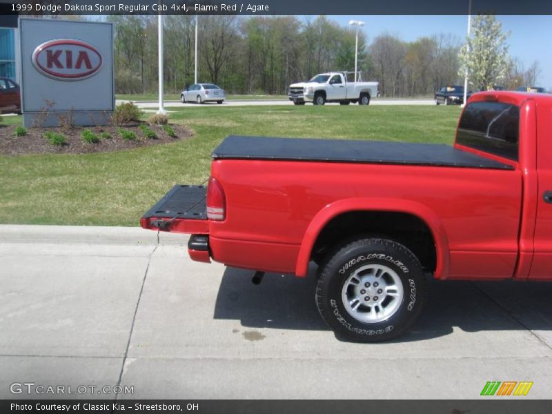 Flame Red / Agate 1999 Dodge Dakota Sport Regular Cab 4x4