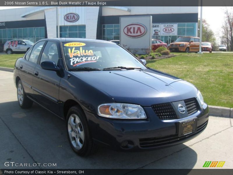 Blue Dusk Metallic / Taupe Beige 2006 Nissan Sentra 1.8 S