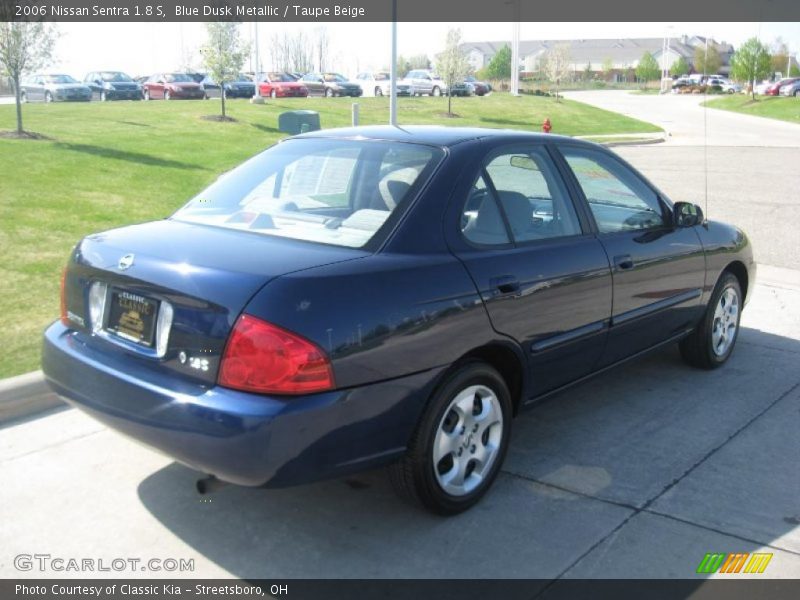 Blue Dusk Metallic / Taupe Beige 2006 Nissan Sentra 1.8 S