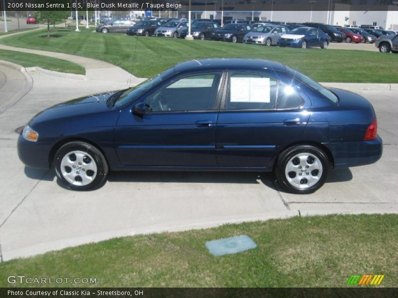 Blue Dusk Metallic / Taupe Beige 2006 Nissan Sentra 1.8 S