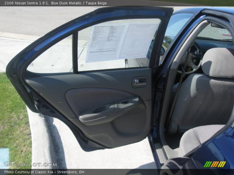 Blue Dusk Metallic / Taupe Beige 2006 Nissan Sentra 1.8 S