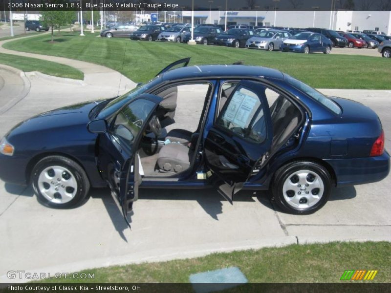 Blue Dusk Metallic / Taupe Beige 2006 Nissan Sentra 1.8 S
