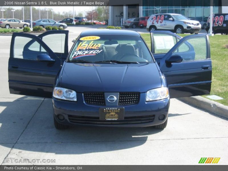 Blue Dusk Metallic / Taupe Beige 2006 Nissan Sentra 1.8 S