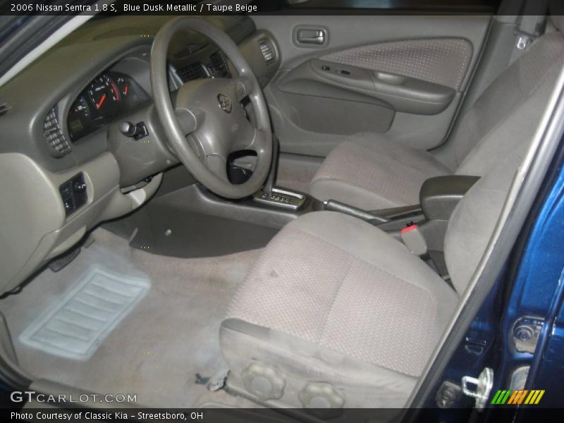 Blue Dusk Metallic / Taupe Beige 2006 Nissan Sentra 1.8 S