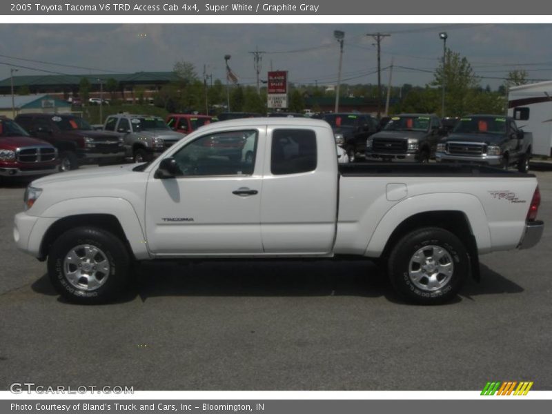 Super White / Graphite Gray 2005 Toyota Tacoma V6 TRD Access Cab 4x4