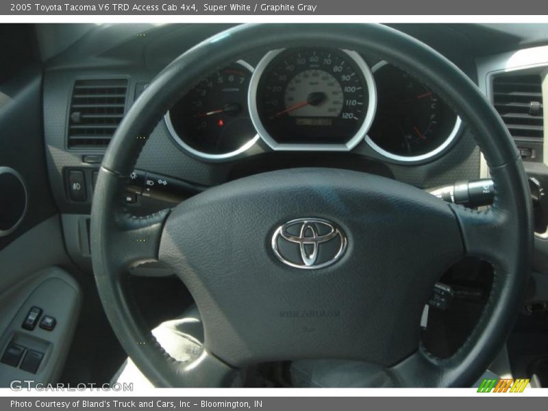 Super White / Graphite Gray 2005 Toyota Tacoma V6 TRD Access Cab 4x4