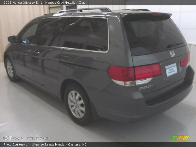 Nimbus Gray Metallic / Gray 2008 Honda Odyssey EX-L