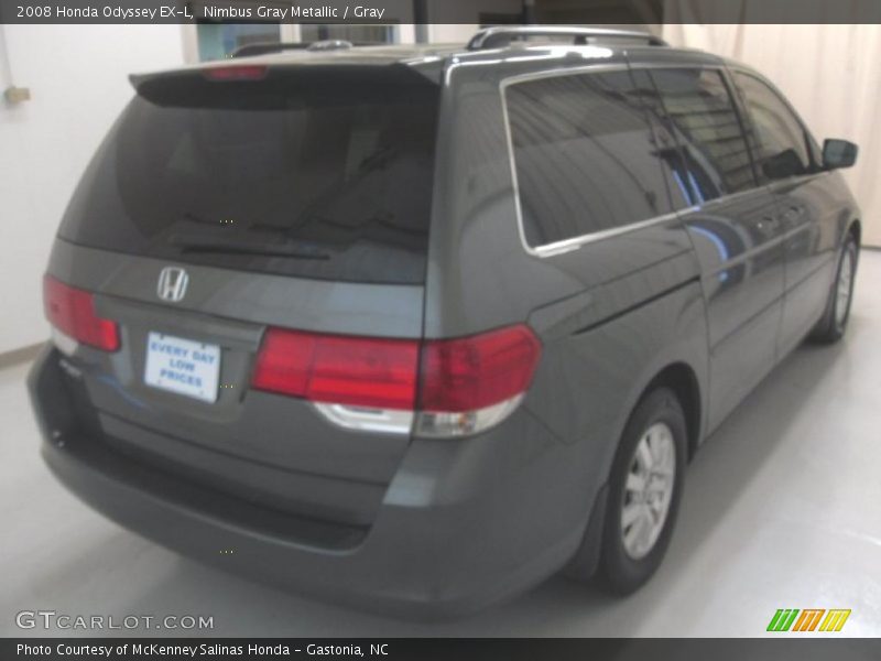 Nimbus Gray Metallic / Gray 2008 Honda Odyssey EX-L