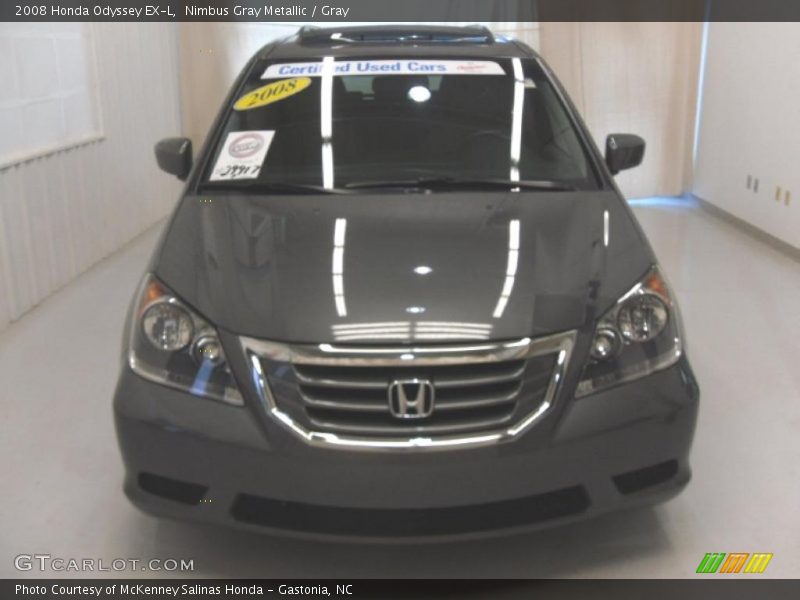 Nimbus Gray Metallic / Gray 2008 Honda Odyssey EX-L