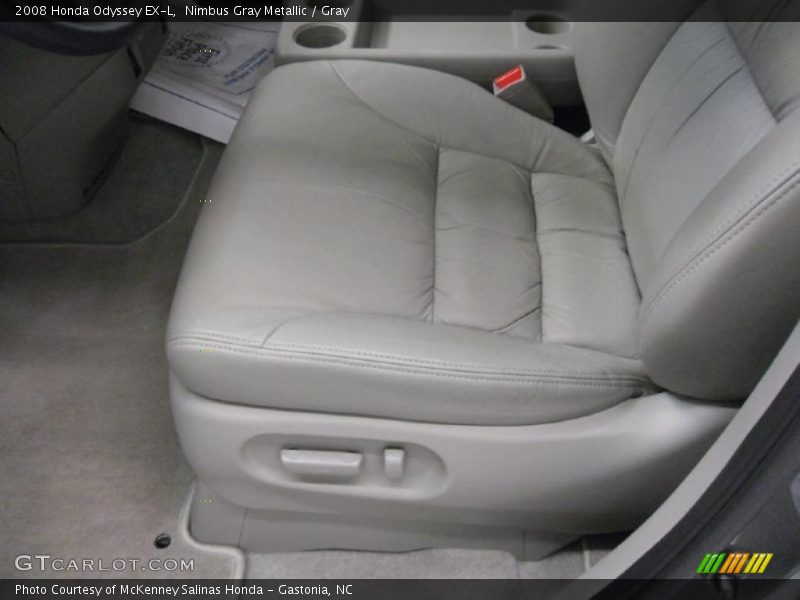 Nimbus Gray Metallic / Gray 2008 Honda Odyssey EX-L