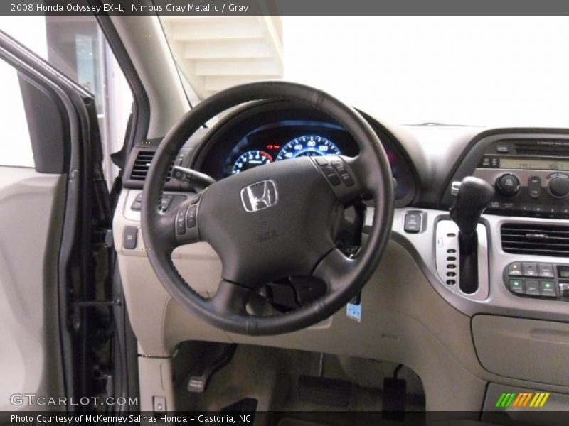 Nimbus Gray Metallic / Gray 2008 Honda Odyssey EX-L