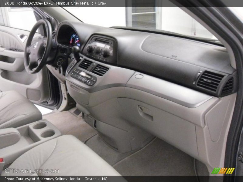 Nimbus Gray Metallic / Gray 2008 Honda Odyssey EX-L