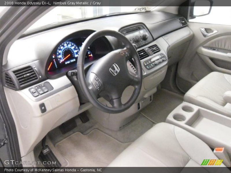 Nimbus Gray Metallic / Gray 2008 Honda Odyssey EX-L