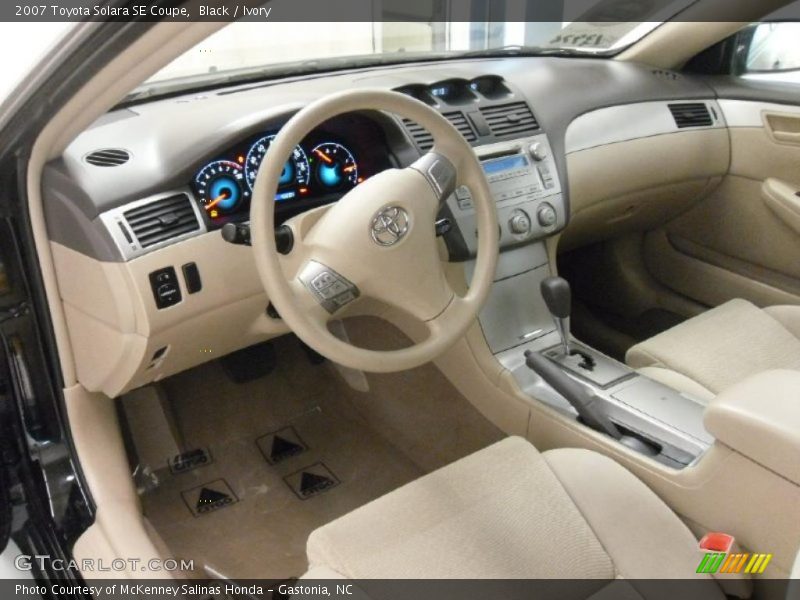 Black / Ivory 2007 Toyota Solara SE Coupe