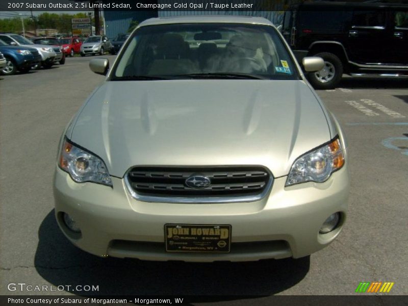 Champagne Gold Opal / Taupe Leather 2007 Subaru Outback 2.5i Limited Sedan