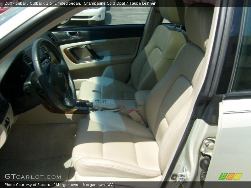 Champagne Gold Opal / Taupe Leather 2007 Subaru Outback 2.5i Limited Sedan
