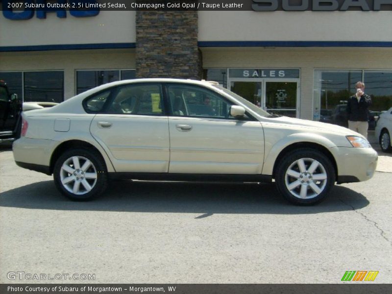 Champagne Gold Opal / Taupe Leather 2007 Subaru Outback 2.5i Limited Sedan