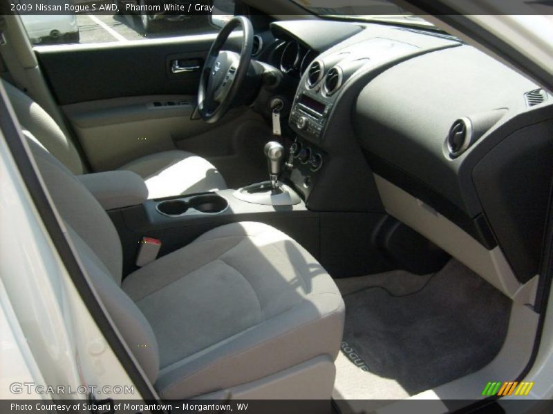 Phantom White / Gray 2009 Nissan Rogue S AWD