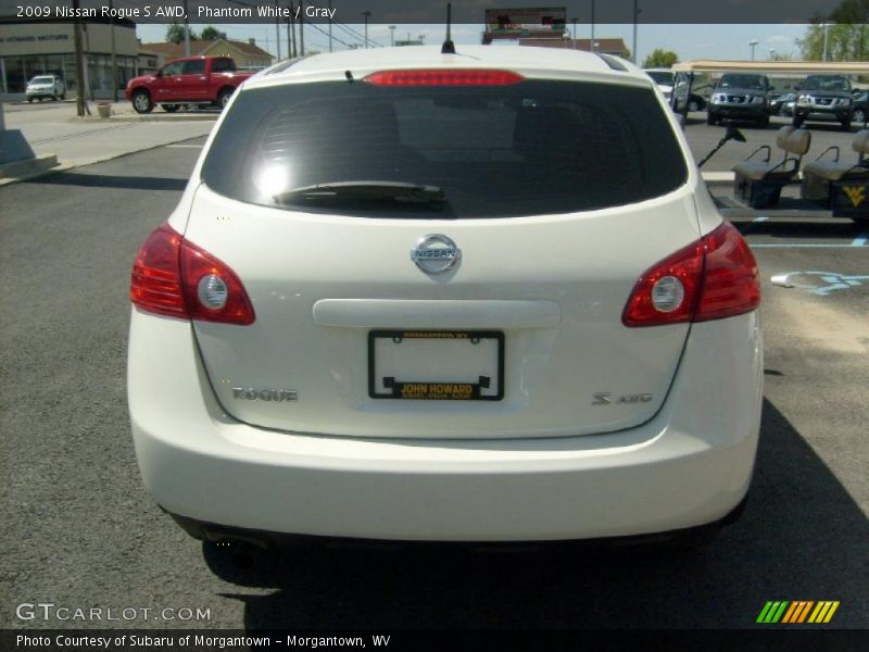 Phantom White / Gray 2009 Nissan Rogue S AWD
